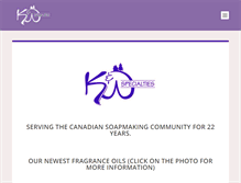 Tablet Screenshot of kwspecialties.on.ca